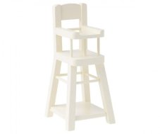 MAILEG Jedálenská stolička vysoká mikro biela