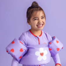 Swim Essentials Plávacia vesta s rukávnikmi Srdiečka 2–6 rokov