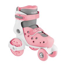 Globber Detské korčule GO QUAD Size: 26-29 Pastel Pink