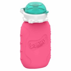 Squeasy Gear silikónová kapsička 180 ml (ružová)