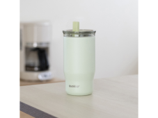 Quokka Nerezový termohrnček so slamkou Mist Pastel Green 720 ml