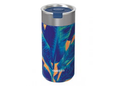 Quokka Termo hrnek z nerezové oceli se sítkem Boost Blue Jungle 400 ml