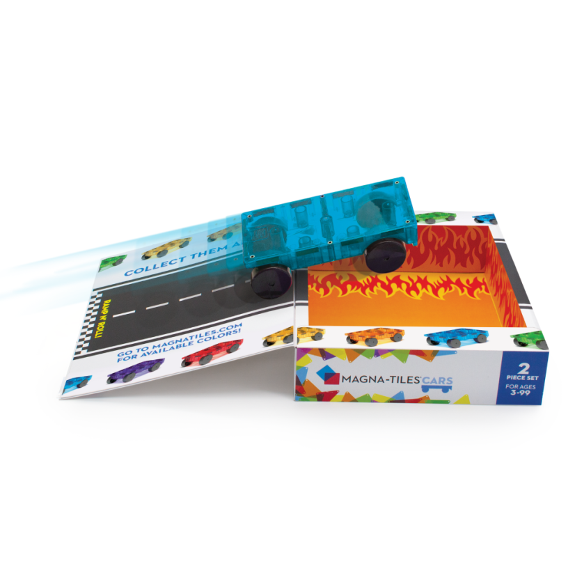 Magna-Tiles Magnetická stavebnica Cars 2 dielna Blue/orange