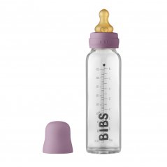 BIBS Baby Bottle steklena steklenička 225ml (Mauve)