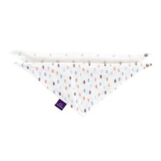 TRÄUMELAND Bandana Bib 2 ks Dreiecke bunt & Sternchen Beige