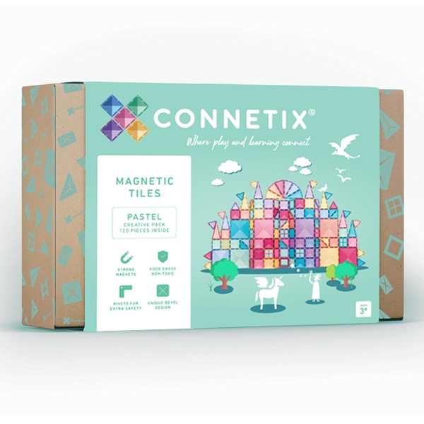 Connetix Magnetická stavebnica Pastel Creative pack 120 ks