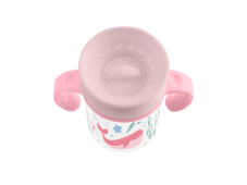 KikkaBoo Hrnček trénovací 360 ° 300ml 12m + Deep Sea Pink