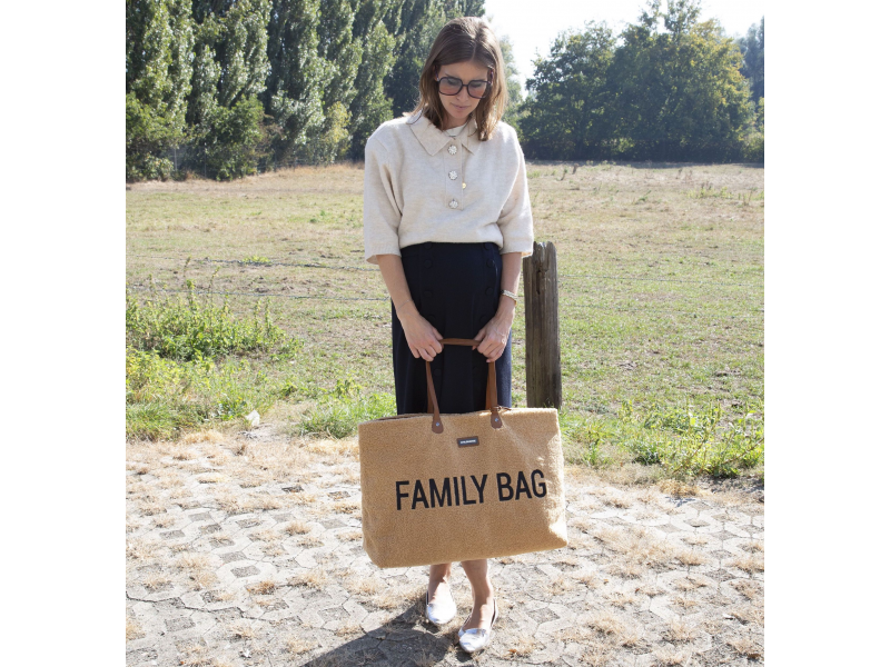 Childhome Cestovná taška Family Bag Teddy Beige