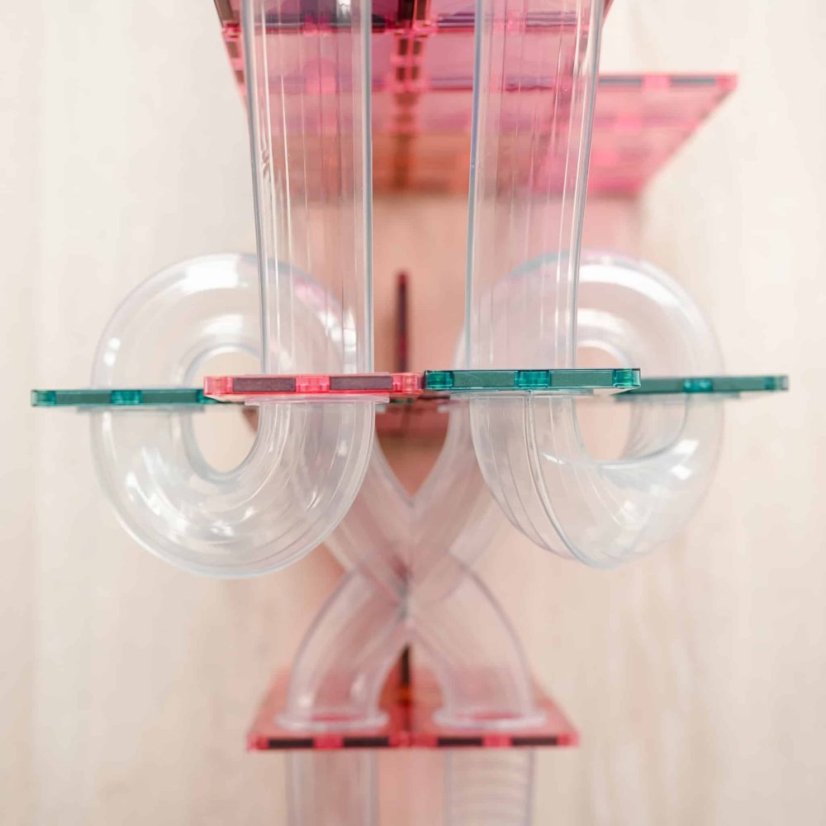 Connetix Magnetická stavebnica Pastel Ball Run Pack ROZŠÍRENIE 80 ks