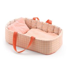 Djeco Pomea Prenosná postieľka pre bábiky Pink Lines