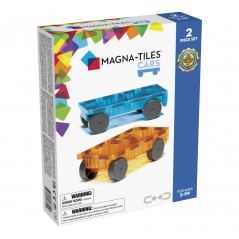 Magna-Tiles Magnetická stavebnice Cars 2 dílná Blue/orange