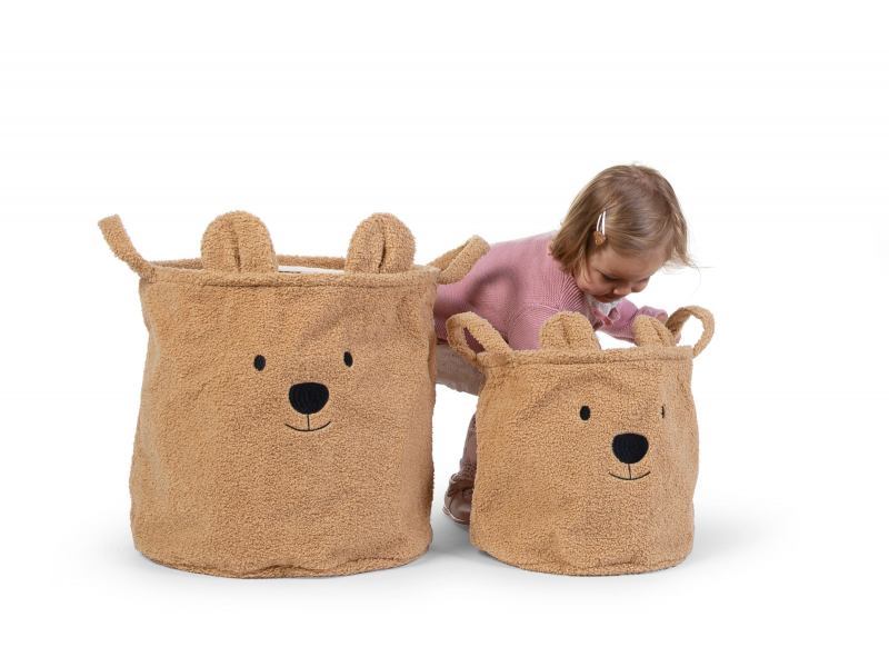 Childhome Košek za shranjevanje igrač Teddy Beige 30x30x30 cm