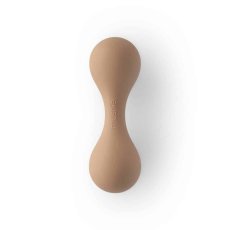 MUSHIE Silikónová hrkálka - natural