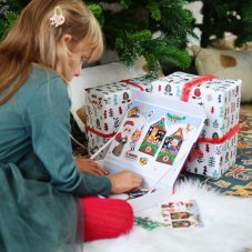 EDUkid Magnetická kniha Vánoce – Christmas Magnetic Book