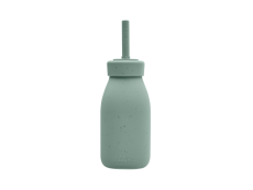 KikkaBoo Fľaša so slamkou Platinum Silicone Sage
