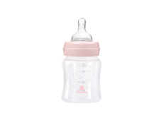 KikkaBoo Dojčenská fľaša 120ml 0m+ Hippo Dreams Pink