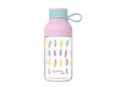 Dětská plastová láhev Quokka Ice s peřím 430 ml