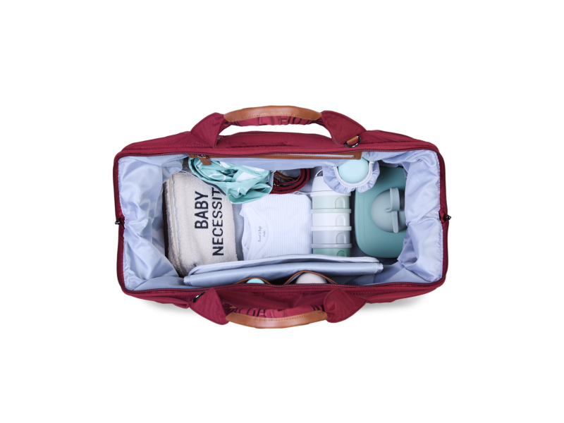 Childhome Prebaľovacia taška Mommy Bag Signature Urban Burgundy