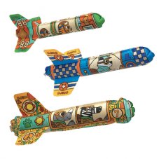 DJECO DIY-Vytvor si sám: 3 nafukovacie rakety na vyfarbenie