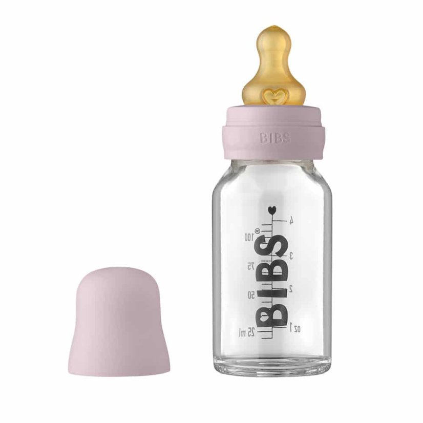 BIBS Baby Bottle sklenená fľaša 110ml (Baby Blue)