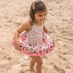 Swim Essentials Nafukovací kolo Leopard růžový 50 cm