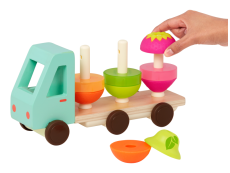 B-Toys Nákladiak drevený Stack & Roll Fruit Truck