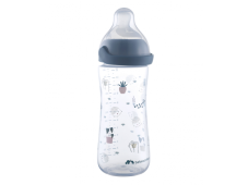 Bebeconfort Dojčenská fľaša Emotion Physio 360ml 6m + Blue