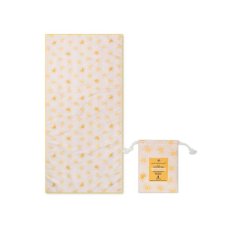 Swim Essentials Plážový uterák z mikrovlákna Yellow Flower 135 x 65 cm
