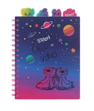 Coolpack Spirálový zápisník Chill vibes A5 se záložkami Stitch Black