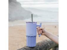 Quokka Nerezový termohrnček so slamkou Umi Lavender 720 ml