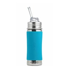 Pura nerezová fľaša so slamkou 325 ml (Aqua)