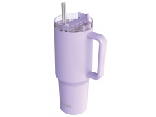 Quokka Stream Purple 1200 ml termo hrnek z nerezové oceli s brčkem