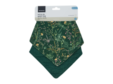 KikkaBoo Bib bandana 2ks Secret Garden Green