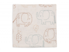 Jollein Obrúsky mušelínové 3 ks 31x31cm Elephant Tales