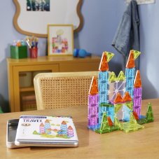 MAGNA-TILES Magnetická stavebnica Travel Set Deluxe 55 dielov