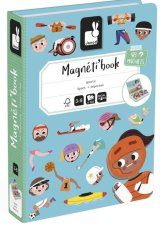 Janod Magnetická kniha skládačka pro děti Sport Magnetibook