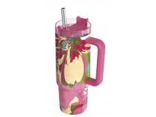 Quokka Termo hrnek z nerezové oceli s brčkem Stream Pink Flambe 950 ml
