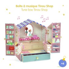 DJECO Tinou shop: hracia skrinka s dvierkami a 3 zásuvkami