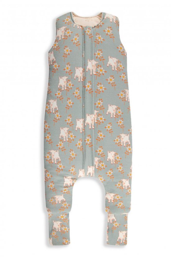 Celoročný spací vak s nohavicami Sleepee Vintage Animals Sky Blue/Cream - Vek: 1 - 2 roky