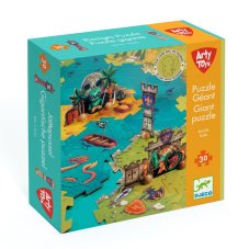 Djeco Arty Toys Obrovské puzzle Bitka Piráti vs Rytieri 30 ks