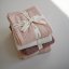 Mushie pletená dětská deka z organické bavlny (vzorkovaná Desert Rose)
