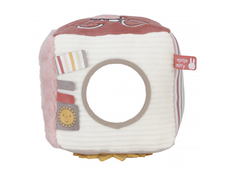 Little Dutch Kostka textilní králíček Miffy Fluffy Pink