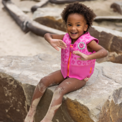 Swim Essentials Plovací vesta pro děti Leopard růžový 3-5 let