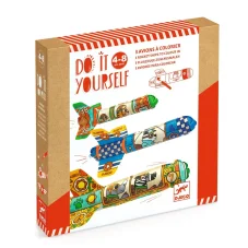 DJECO DIY-Vytvor si sám: 3 nafukovacie rakety na vyfarbenie